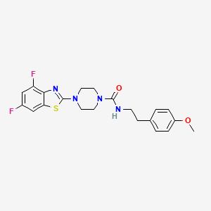 4-(4,6-difluorobenzo[d]thiazol-2-yl)-N-(4-methoxyphenethyl)piperazine-1-carboxamide