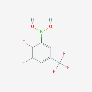 molecular formula C7H4BF5O2 B3019594 2,3-Difluoro-5-(trifluoromethyl)phenylboronic acid CAS No. 2377611-31-7