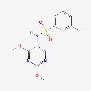 molecular formula C13H15N3O4S B3019607 N-(2,4-dimethoxypyrimidin-5-yl)-3-methylbenzenesulfonamide CAS No. 1797621-99-8