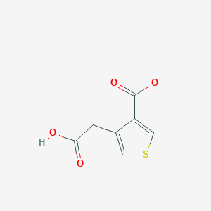 2-(4-Methoxycarbonylthiophen-3-yl)acetic acid