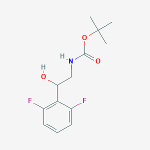 tert-butyl N-[2-(2,6-difluorophenyl)-2-hydroxyethyl]carbamate