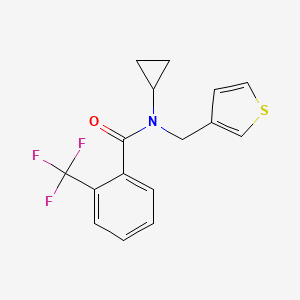 N-cyclopropyl-N-(thiophen-3-ylmethyl)-2-(trifluoromethyl)benzamide