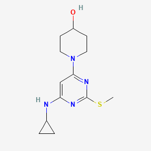 1-(6-(Cyclopropylamino)-2-(methylthio)pyrimidin-4-yl)piperidin-4-ol