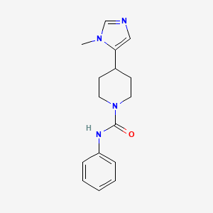 molecular formula C16H20N4O B3019627 4-(3-Methylimidazol-4-yl)-N-phenylpiperidine-1-carboxamide CAS No. 2320466-35-9