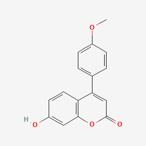 molecular formula C16H12O4 B3019637 7-Hydroxy-4-(4-methoxyphenyl)chromen-2-one CAS No. 23982-31-2