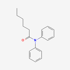 molecular formula C18H21NO B3019645 N,N-diphenylhexanamide CAS No. 305851-39-2