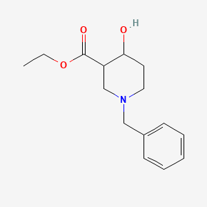 molecular formula C15H21NO3 B3019658 Ethyl 1-benzyl-4-hydroxypiperidine-3-carboxylate CAS No. 956010-25-6