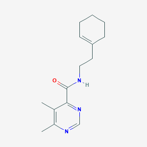 N-[2-(Cyclohexen-1-yl)ethyl]-5,6-dimethylpyrimidine-4-carboxamide