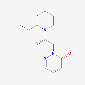 molecular formula C13H19N3O2 B3019674 2-(2-(2-ethylpiperidin-1-yl)-2-oxoethyl)pyridazin-3(2H)-one CAS No. 1208808-18-7