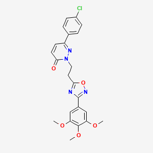 N-(3,4-dimethylbenzyl)-1-(4-morpholin-4-ylphthalazin-1-yl)piperidine-4-carboxamide
