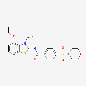(Z)-N-(4-ethoxy-3-ethylbenzo[d]thiazol-2(3H)-ylidene)-4-(morpholinosulfonyl)benzamide
