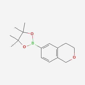 molecular formula C15H21BO3 B3019692 2-(3,4-dihydro-1H-2-benzopyran-6-yl)-4,4,5,5-tetramethyl-1,3,2-dioxaborolane CAS No. 2082683-70-1