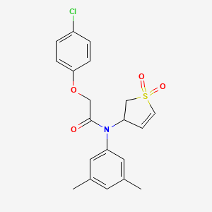 molecular formula C20H20ClNO4S B3019693 2-(4-chlorophenoxy)-N-(3,5-dimethylphenyl)-N-(1,1-dioxido-2,3-dihydrothiophen-3-yl)acetamide CAS No. 863445-91-4