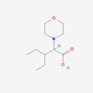 molecular formula C11H21NO3 B3019711 3-Ethyl-2-morpholin-4-ylpentanoic acid CAS No. 1250672-01-5