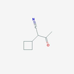 molecular formula C8H11NO B3019721 2-Cyclobutyl-3-oxobutanenitrile CAS No. 1956334-69-2