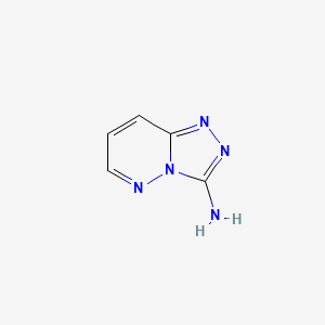 molecular formula C5H5N5 B3019722 3-氨基-对称-三唑并[4,3-b]哒嗪 CAS No. 53854-45-8