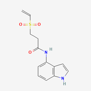 3-Ethenylsulfonyl-N-(1H-indol-4-yl)propanamide