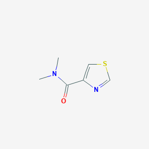 molecular formula C6H8N2OS B3019759 N,N-二甲基噻唑-4-羧酰胺 CAS No. 64649-22-5