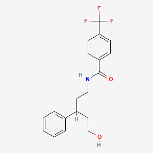 N-(5-hydroxy-3-phenylpentyl)-4-(trifluoromethyl)benzamide