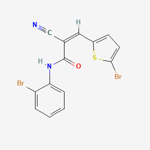 (Z)-N-(2-bromophenyl)-3-(5-bromothiophen-2-yl)-2-cyanoprop-2-enamide
