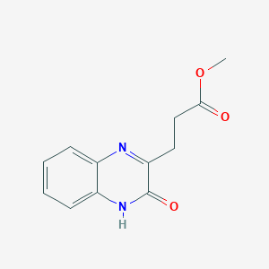 molecular formula C12H12N2O3 B3019780 Methyl 3-(3-oxo-3,4-dihydroquinoxalin-2-yl)propanoate CAS No. 21580-64-3