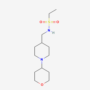 B3019781 N-((1-(tetrahydro-2H-pyran-4-yl)piperidin-4-yl)methyl)ethanesulfonamide CAS No. 2034239-69-3