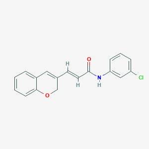 B3019784 (2E)-N-(3-chlorophenyl)-3-(2H-chromen-3-yl)prop-2-enamide CAS No. 887346-96-5