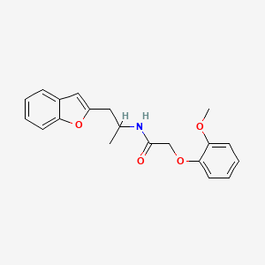 N-(1-(benzofuran-2-yl)propan-2-yl)-2-(2-methoxyphenoxy)acetamide