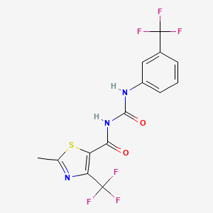 N-{[2-methyl-4-(trifluoromethyl)-1,3-thiazol-5-yl]carbonyl}-N'-[3-(trifluoromethyl)phenyl]urea