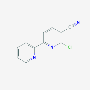 B3019863 6-Chloro-2,2'-bipyridine-5-carbonitrile CAS No. 946385-03-1