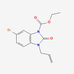 ethyl 3-allyl-6-bromo-2-oxo-2,3-dihydro-1H-1,3-benzimidazole-1-carboxylate