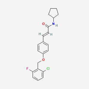 (E)-3-{4-[(2-chloro-6-fluorobenzyl)oxy]phenyl}-N-cyclopentyl-2-propenamide