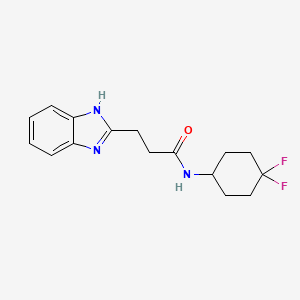 molecular formula C16H19F2N3O B3019882 3-(1H-benzo[d]imidazol-2-yl)-N-(4,4-difluorocyclohexyl)propanamide CAS No. 2034533-65-6
