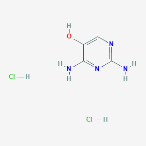 molecular formula C4H8Cl2N4O B3019883 2,4-二氨基嘧啶-5-醇二盐酸盐 CAS No. 141124-58-5