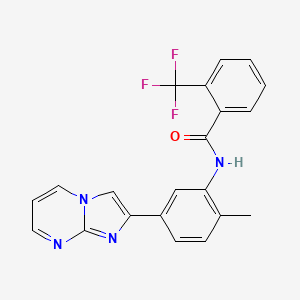 N-(5-imidazo[1,2-a]pyrimidin-2-yl-2-methylphenyl)-2-(trifluoromethyl)benzamide