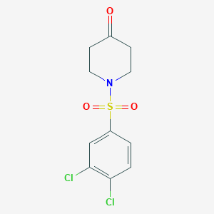 molecular formula C11H11Cl2NO3S B3019890 1-(3,4-Dichlorobenzenesulfonyl)piperidin-4-one CAS No. 871216-74-9