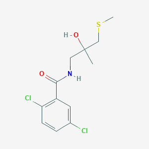 molecular formula C12H15Cl2NO2S B3019892 2,5-dichloro-N-(2-hydroxy-2-methyl-3-(methylthio)propyl)benzamide CAS No. 1396768-82-3