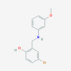 4-Bromo-2-{[(3-methoxyphenyl)amino]methyl}phenol