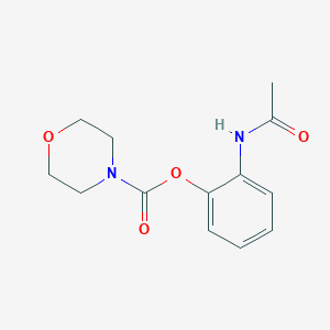 2-Acetamidophenyl morpholine-4-carboxylate