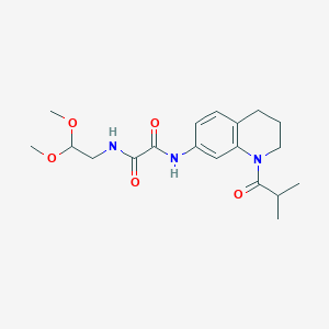 N1-(2,2-dimethoxyethyl)-N2-(1-isobutyryl-1,2,3,4-tetrahydroquinolin-7-yl)oxalamide