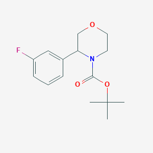 molecular formula C15H20FNO3 B3019941 Tert-butyl 3-(3-fluorophenyl)morpholine-4-carboxylate CAS No. 1989672-80-1