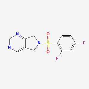 6-((2,4-difluorophenyl)sulfonyl)-6,7-dihydro-5H-pyrrolo[3,4-d]pyrimidine