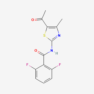 N-(5-acetyl-4-methyl-1,3-thiazol-2-yl)-2,6-difluorobenzamide