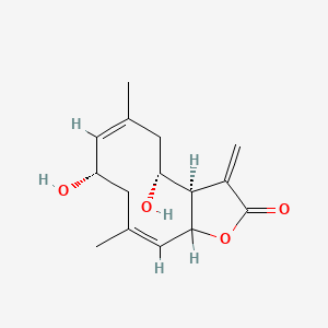 (3aR,4R,6Z,8S,10Z)-4,8-Dihydroxy-6,10-dimethyl-3-methylidene-3a,4,5,8,9,11a-hexahydrocyclodeca[b]furan-2(3H)-one
