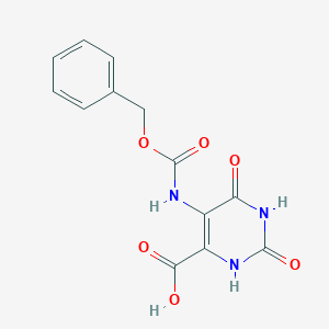 molecular formula C13H11N3O6 B3019951 2,4-Dioxo-5-(phenylmethoxycarbonylamino)-1H-pyrimidine-6-carboxylic acid CAS No. 2287273-01-0