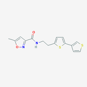 N-(2-([2,3'-bithiophen]-5-yl)ethyl)-5-methylisoxazole-3-carboxamide