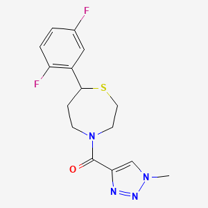 (7-(2,5-difluorophenyl)-1,4-thiazepan-4-yl)(1-methyl-1H-1,2,3-triazol-4-yl)methanone