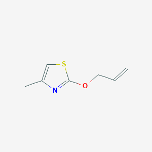 molecular formula C7H9NOS B3019984 4-Methyl-2-(prop-2-en-1-yloxy)-1,3-thiazole CAS No. 2166739-22-4