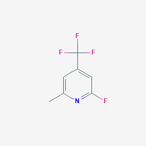 molecular formula C7H5F4N B3019987 2-Fluoro-6-methyl-4-(trifluoromethyl)pyridine CAS No. 133564-25-7
