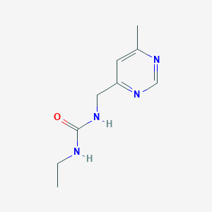 molecular formula C9H14N4O B3019993 1-Ethyl-3-((6-methylpyrimidin-4-yl)methyl)urea CAS No. 2175979-19-6